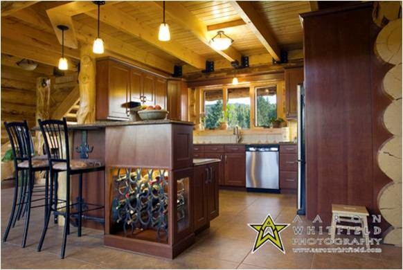 Open concept kitchen - mid-sized rustic terra-cotta tile open concept kitchen idea with shaker cabinets, quartz countertops and stainless steel appliances