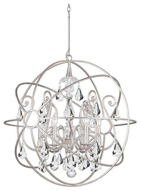 Crystorama Lighting Group 9028 Cl S Palla Chandelier Old Silver Crystorama Lighting Group 9028 Cl S Palla Chandelier Old Silver