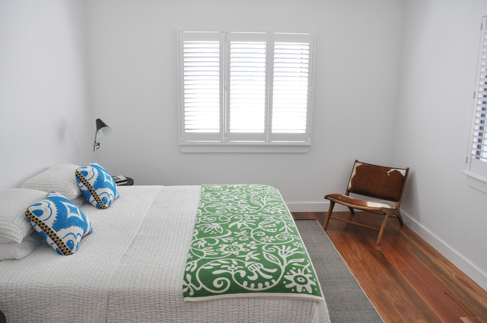 Photo of a bedroom in Brisbane with white walls.