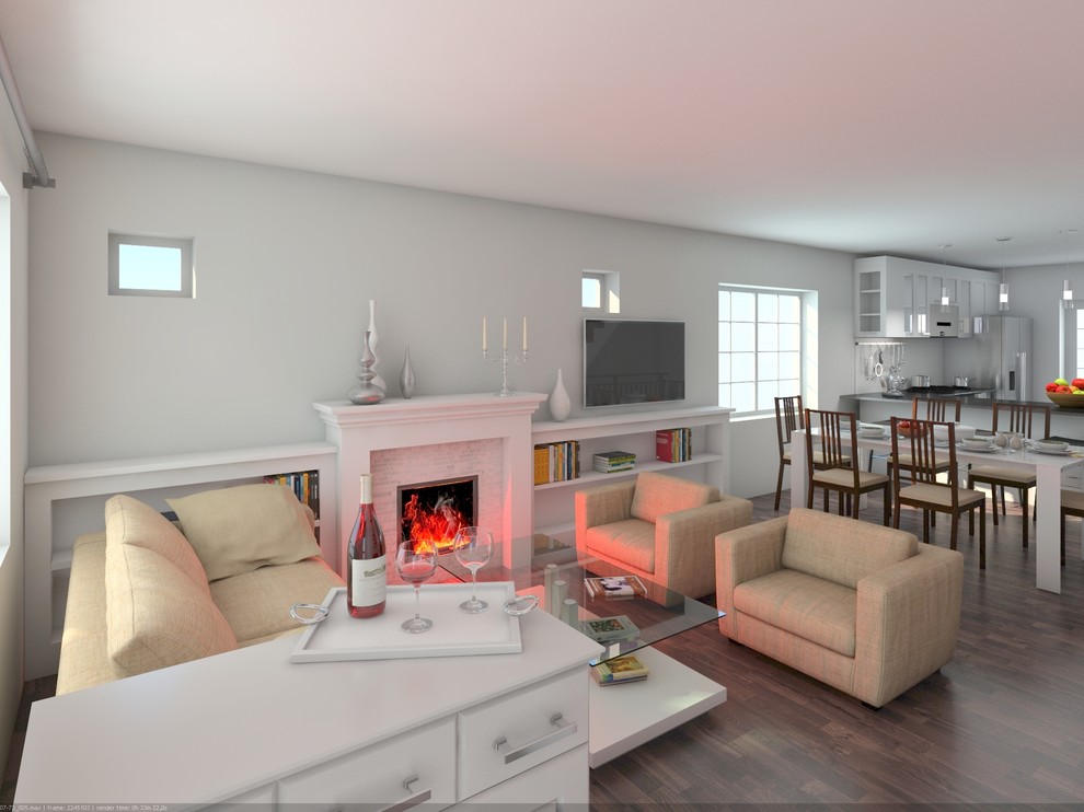 Transitional home design photo in Toronto