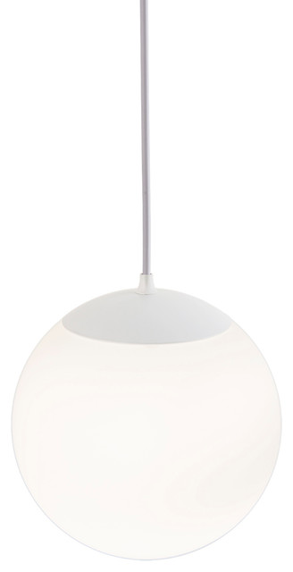 Innermost Modern Drop Pendant Light, Globe Pendant Lamp White