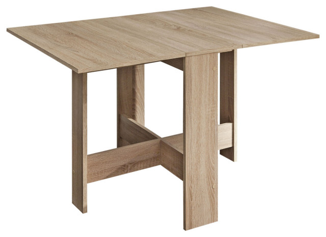 Contemporary Small Kitchen Folding Wood Table - Transitional - Folding