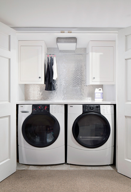 Living Spaces transitional-laundry-room