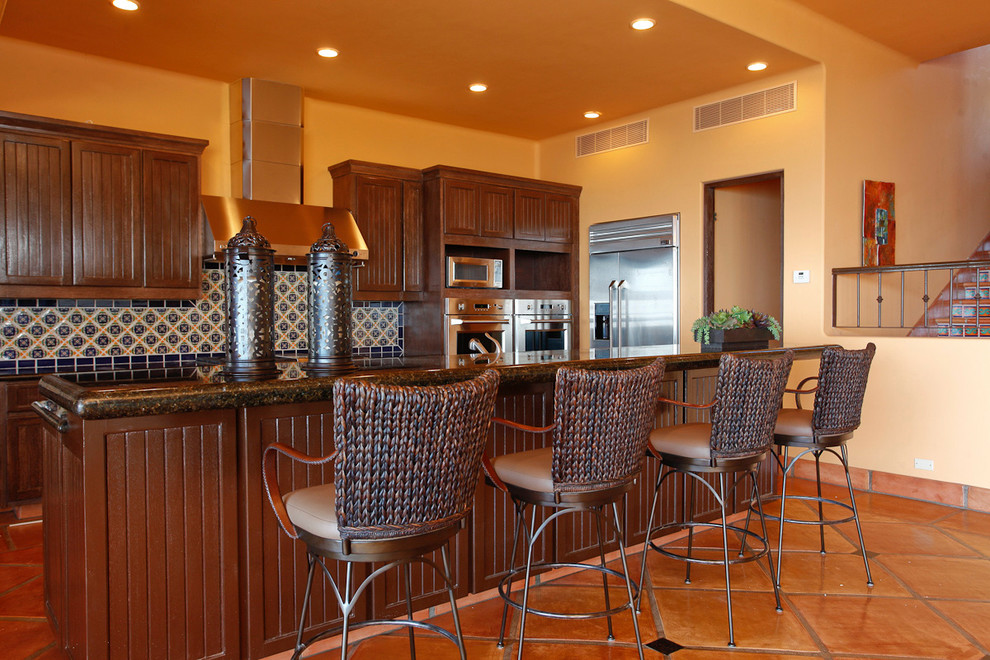 Design ideas for a beach style kitchen in Orange County.