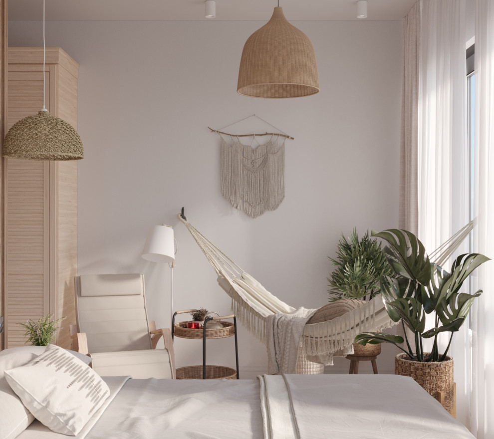 Гостиная в светлых тонах