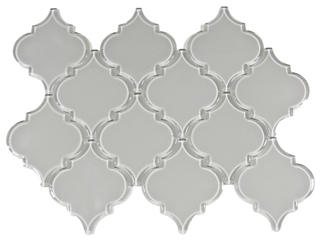 Smoke Arabesque Glass Tile Modern By Subway