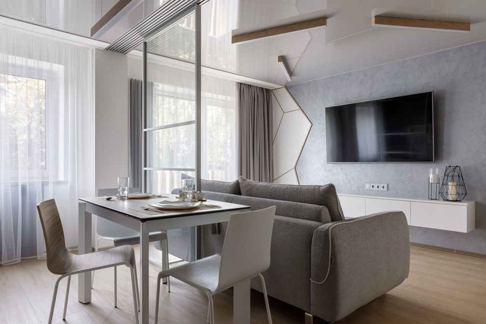 Интерьер трёхкомнатной квартиры в стиле минимализм, г. Калининград