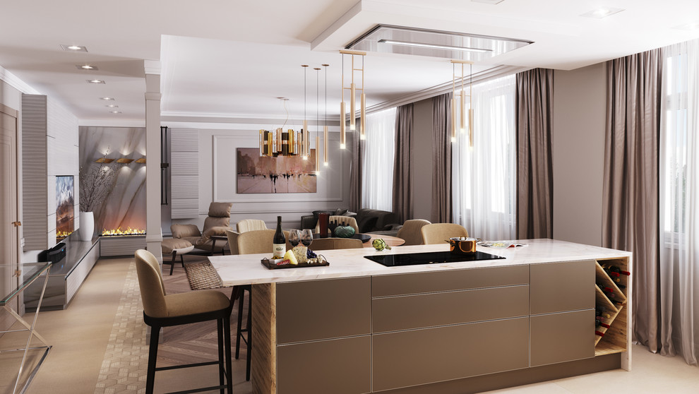 Эскизный проект квартиры в Таллинне. 3D Проект