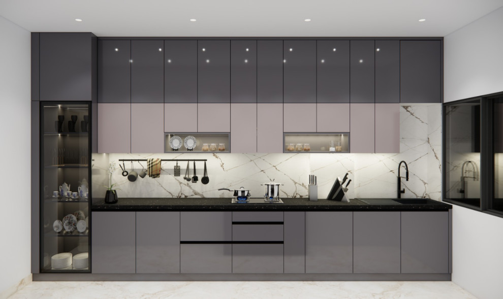 Minimalist kitchen photo in Bengaluru