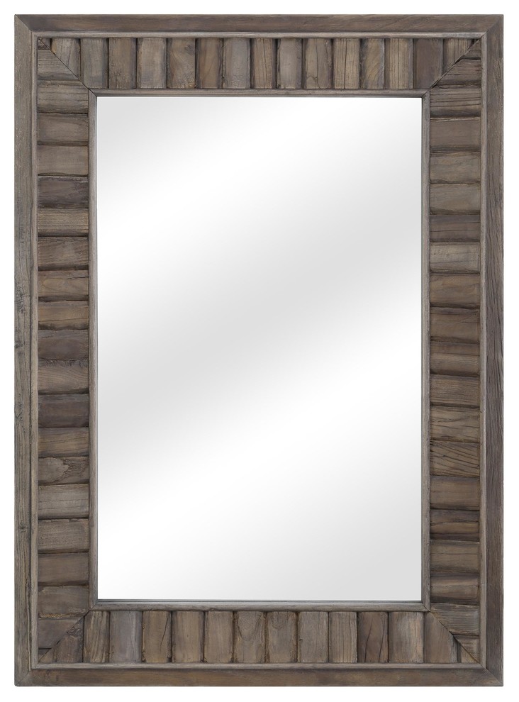 Cromer Traditional Rustic Wall Mirror, Rectangle