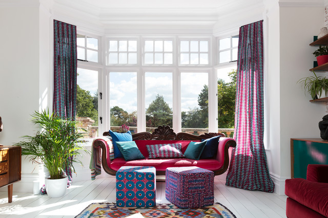 Surrey Ecclectic Home eclectic-living-room