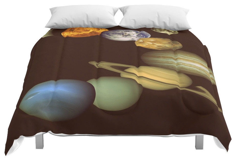 Society6 The Solar System Comforter Contemporary Comforters