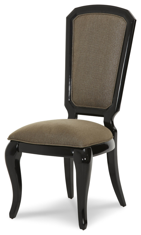 After Eight Side Chair, Black Onyx