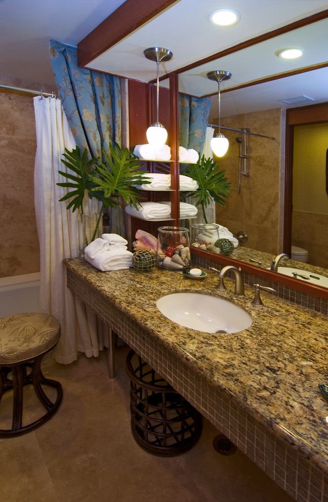 Hospitality Tropical Bathroom Hawaii by Interior Design