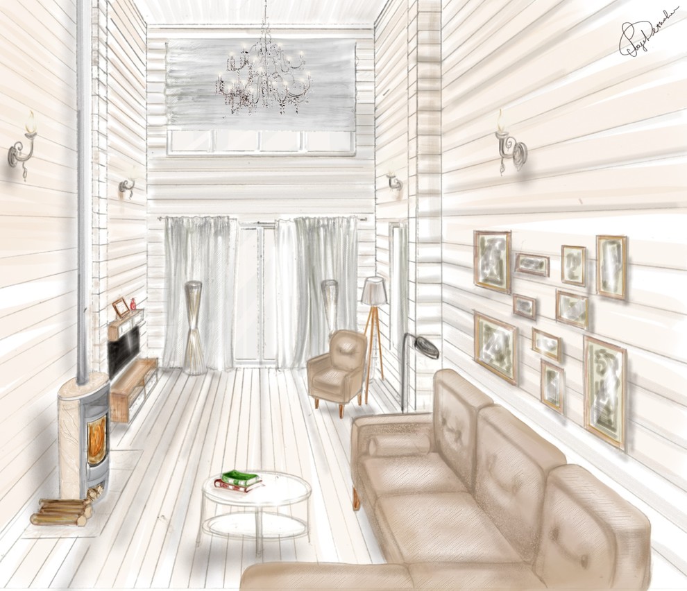 Загородный дом из бруса