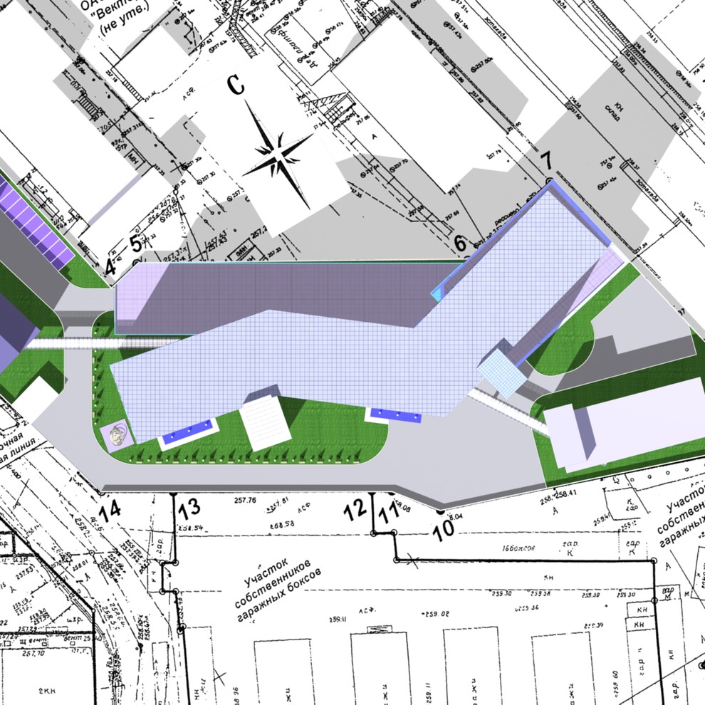 Эскизный проект офисного здания в г. Екатеринбурге