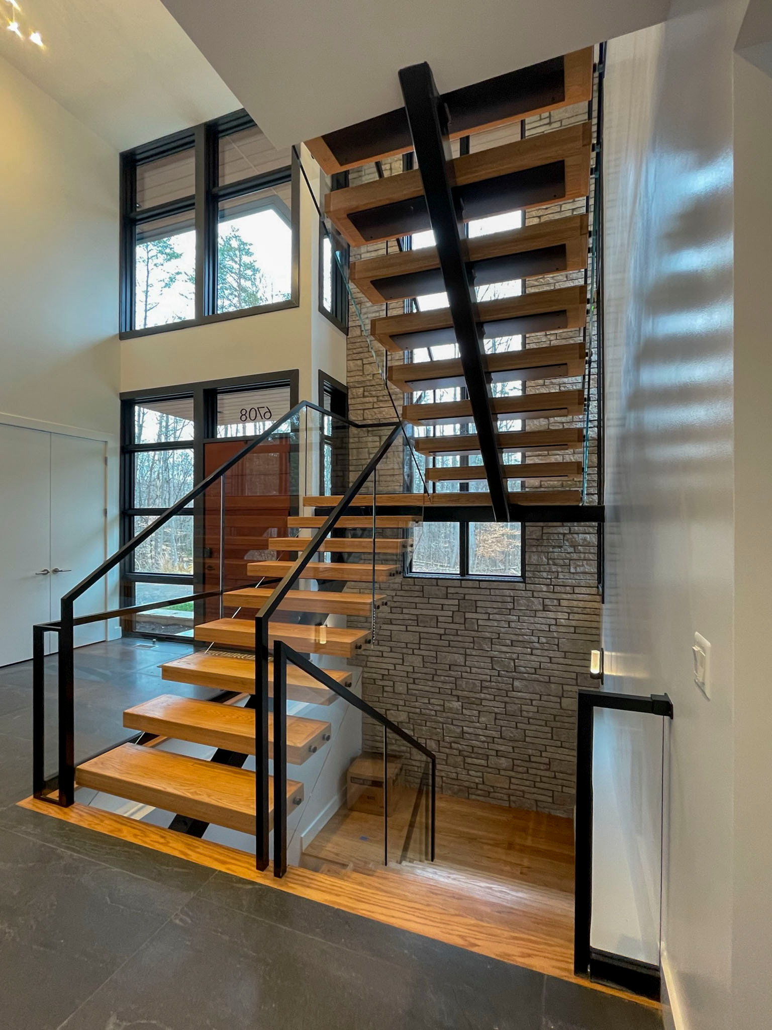 98_Sun Filled Modern Staircase Surrounded by Private Forest, Clifton VA 20124