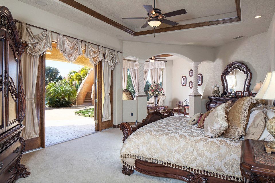 Mediterranean bedroom in Orlando.