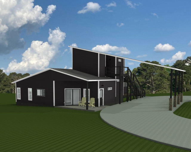 Wild Walnut Outpost rustic-rendering