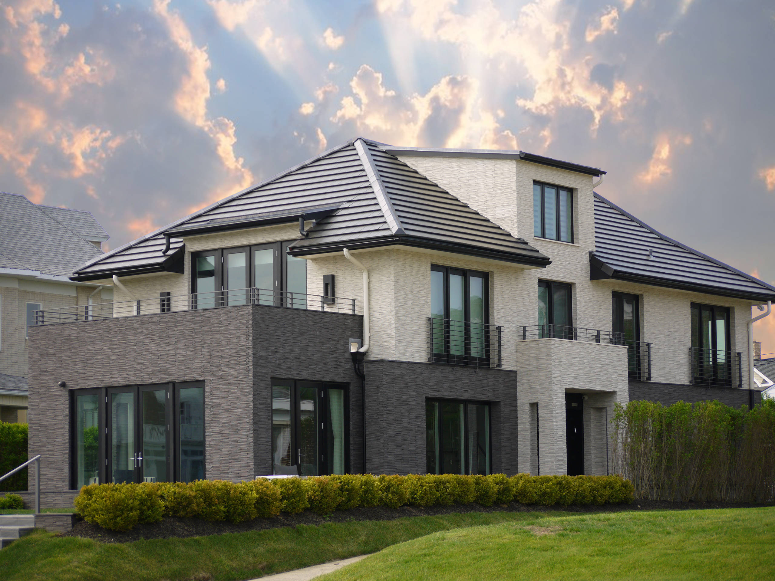 Modern Tile Roofing by professional roofing contractors Glasgow - Pollokshields