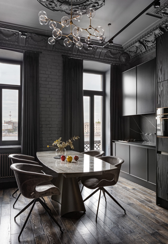 Черный интерьер 66 м.кв.