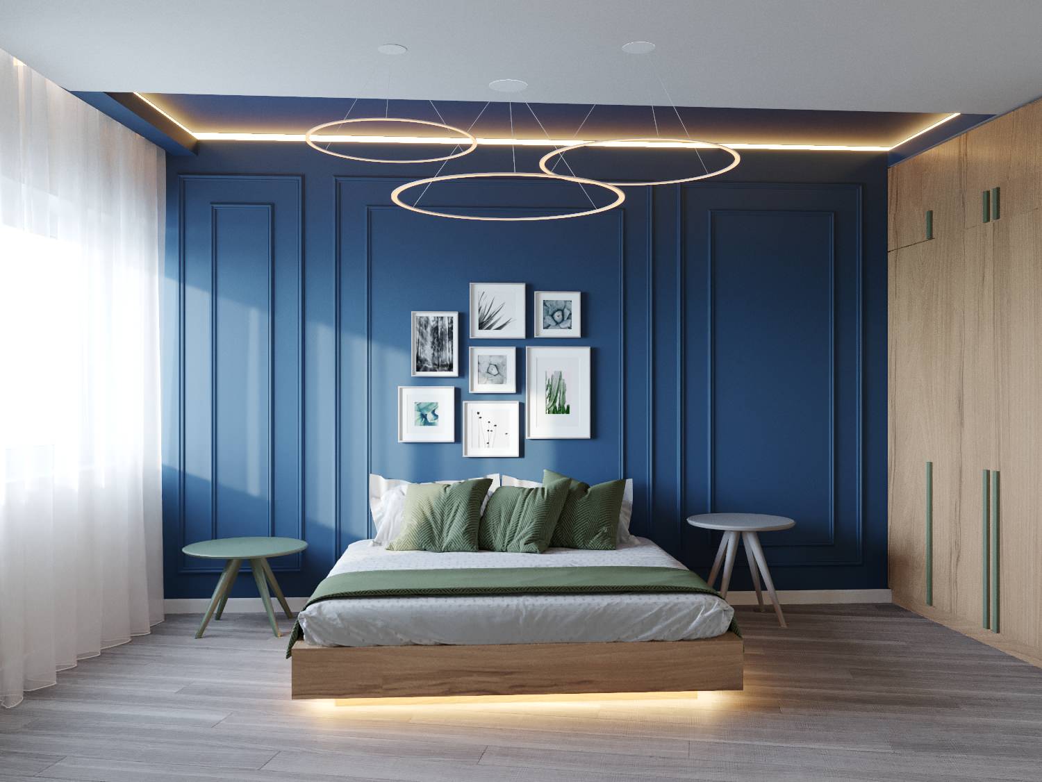 Квартира в минималистическом стиле 80 м^2 «ЖК Лазурные небеса» г.Казань