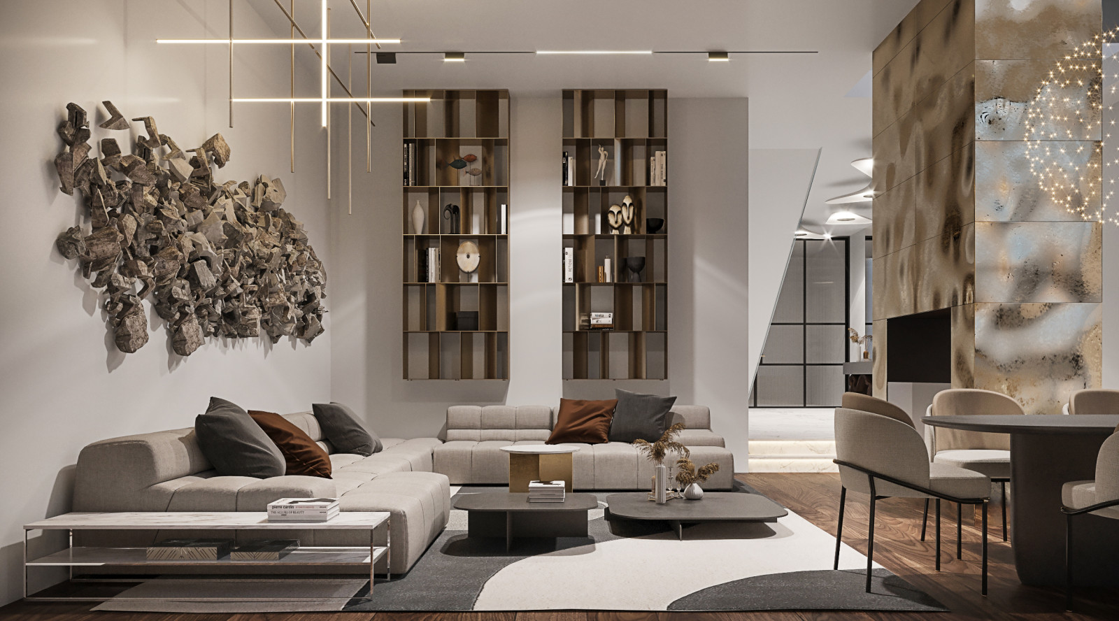 Комфортная студия в современном стиле 150м2