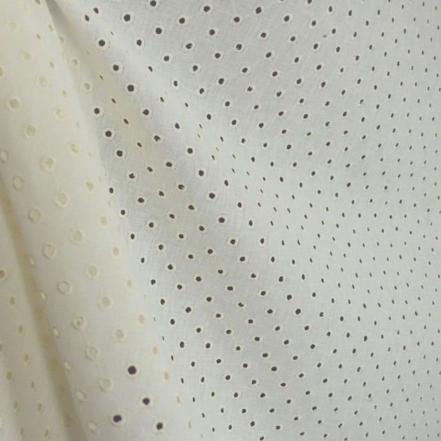 Glint Ivory Polka Dot Cotton Sheer Fabric Traditional Drapery Glint Ivory Polka Dot Cotton Sheer Fabric