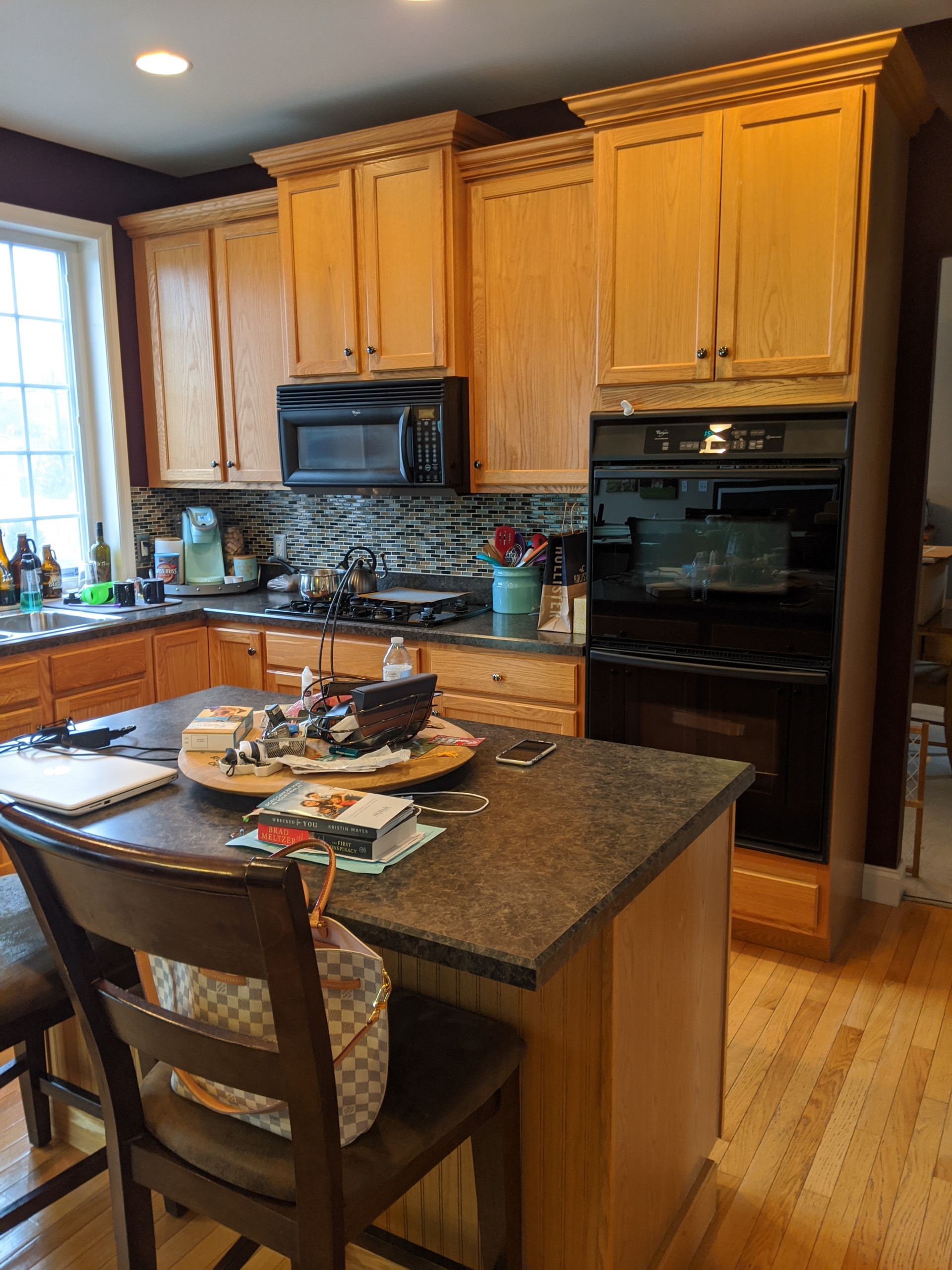 Blue & White Transitional Kitchen Remodel