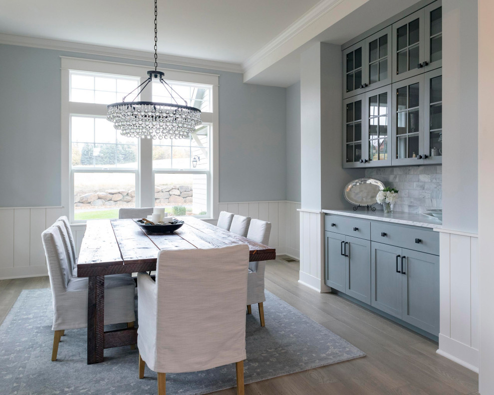 Dining room - transitional dining room idea in Seattle