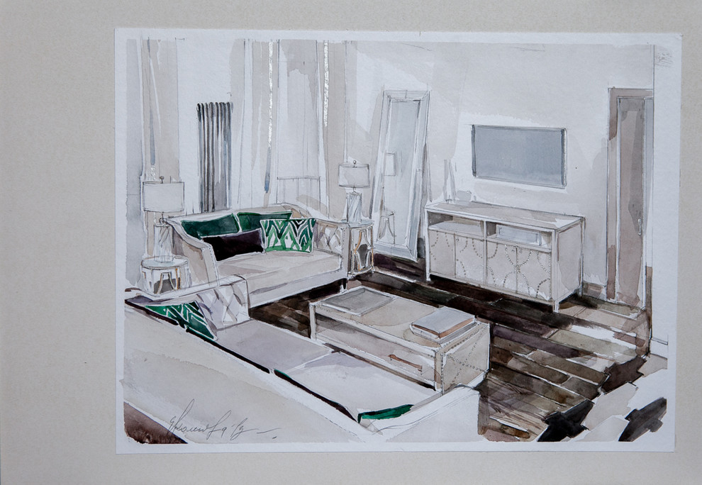 Скромное обаяние буржуа \ гостиная-кухня