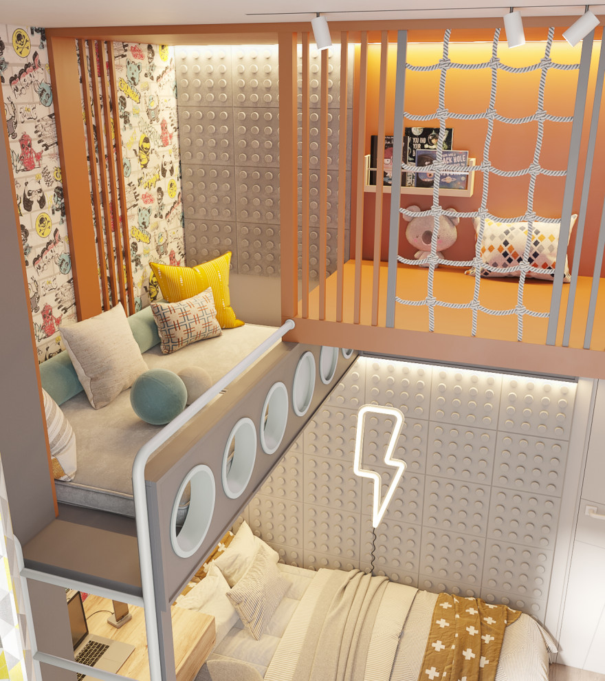 Дизайн интерьера детской комнаты в квартире в ЖК на Декабристов