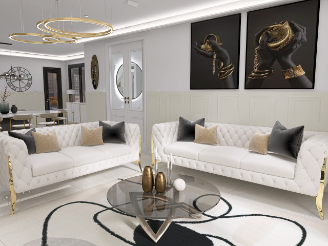 Espace salon modern-vardagsrum