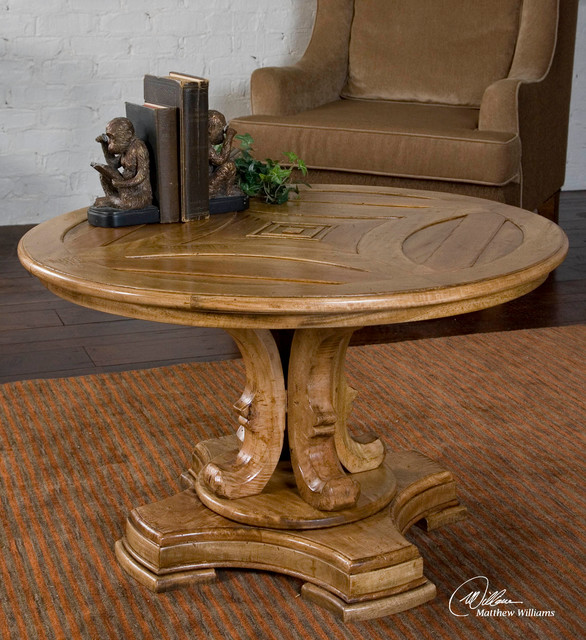 Bristan Light Driftwood Stain Coffee Table with Antique Glazing