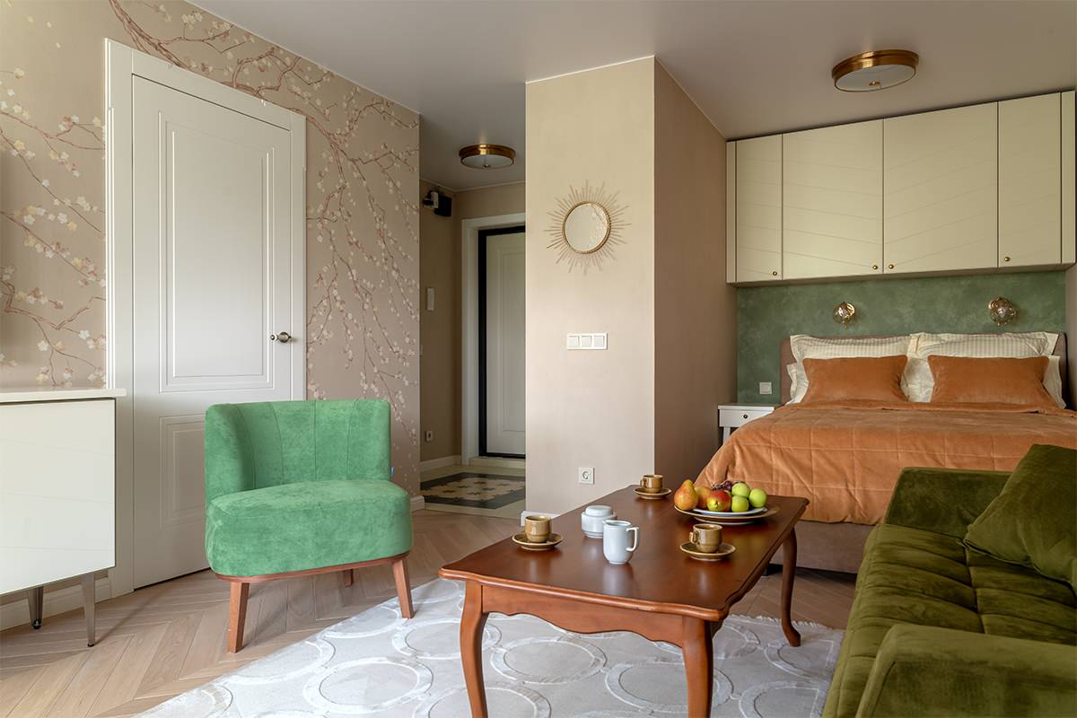 Маленькая квартира с весенними нотками. 38 м2. Серия дома П II-68.