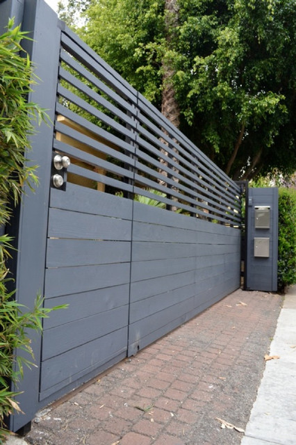 Modern Gate -Automatic Rolling Gate arts-and-crafts-entrance