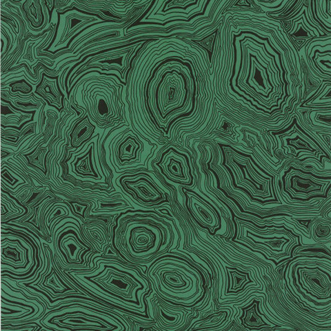 Fornasetti Malachite Wallpaper, Green