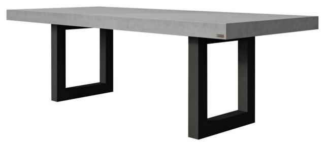 Zen Concrete Dining Table, Charcoal