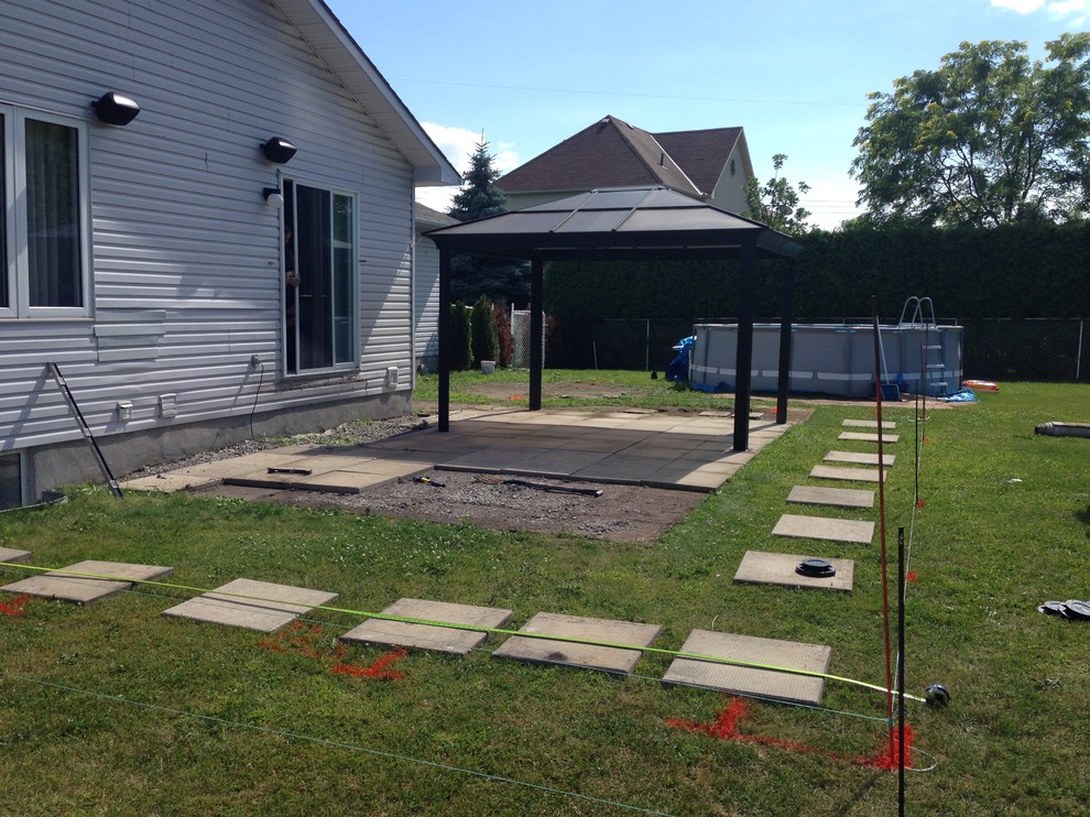 Inspiration for a huge transitional backyard deck remodel