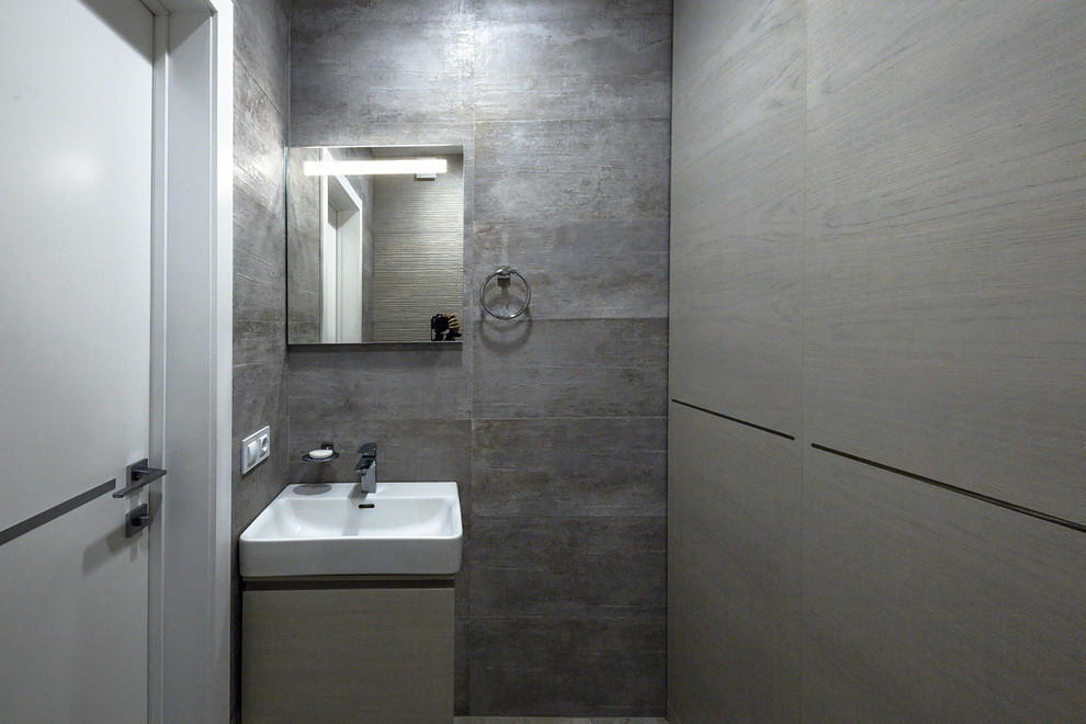 Дизайн квартиры в современном стиле с  акцентами.