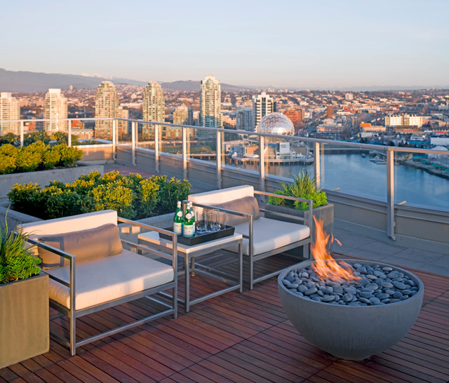 36" Hemi Fire Bowl contemporary-terrace
