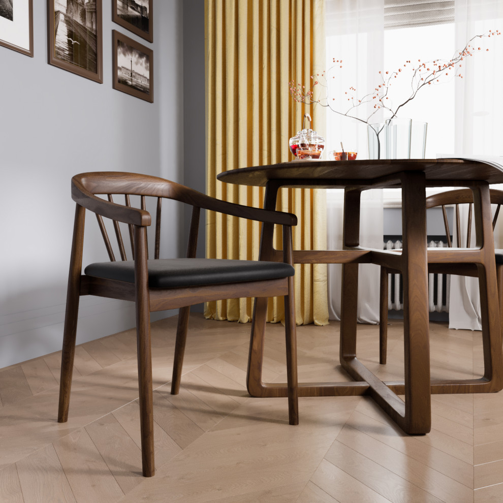 Светлая столовая с дизайнерской мебелью Artfabric