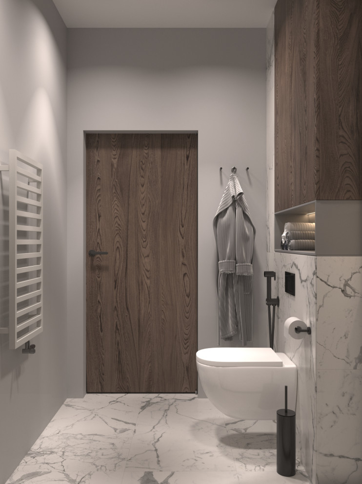 Проект спальни и ванной комнаты в ЖК "MYPRIORITY Basmanny"