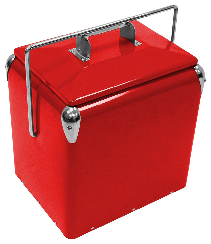 Creative Outdoor Stainless Steel Cooler w/Builtin Bottle Opener, Insulate Contemporary