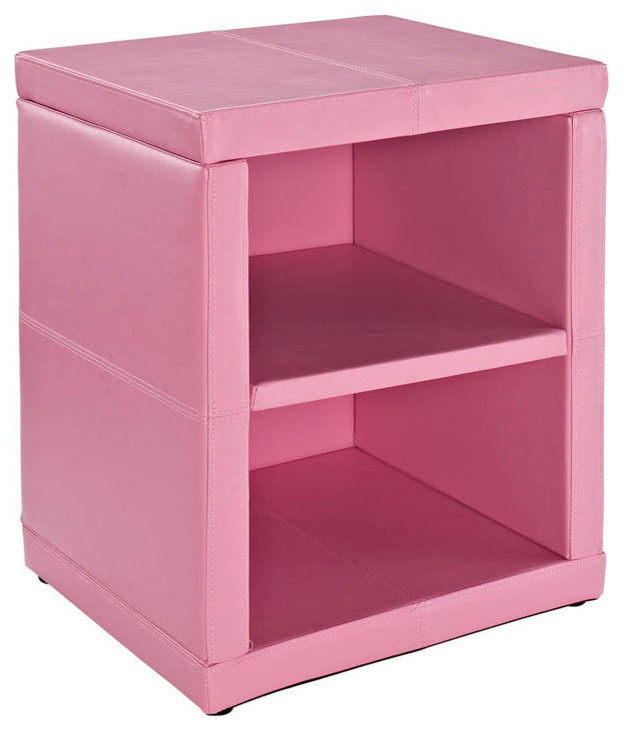 Standard Furniture Lindsey Storage Cube in Pink