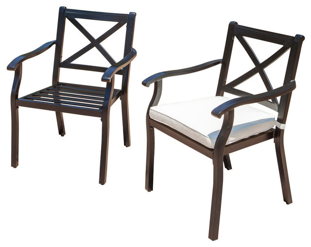 Gdf Studio Eowyn Outdoor Cast Aluminum Dining Chairs Cushions Set Gdf Studio Eowyn Outdoor Cast Aluminum Dining Chairs Cushions Set Of 2