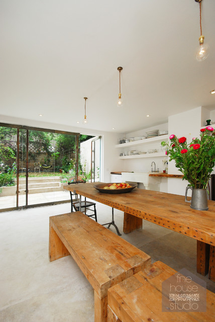 Kitchens rustic-dining-room