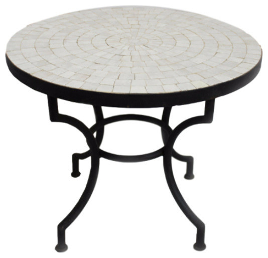 Round Mosaic Tile Side Table 24 Traditional Outdoor Side Tables By Design Mix Furniture