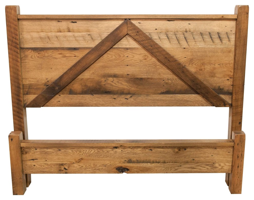 Foxfield Reclaimed Wood Queen Bed Frame Rustic Headboards by
