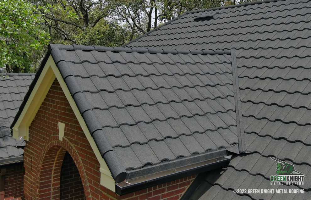 Stone Coated Steel Barrel Vault Traditional Exterior Austin
